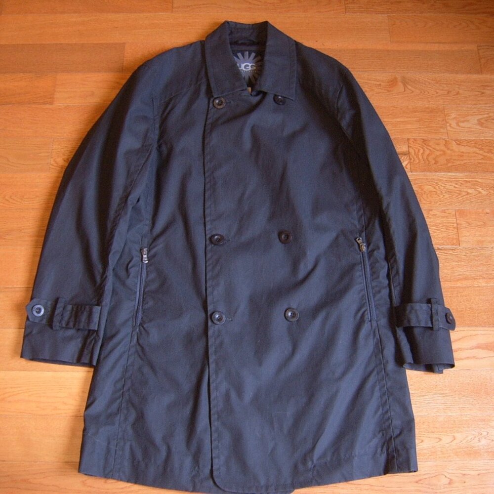 BNWT 100% AUTHENTIC UGG MEN WAX-COATED WATER REPELLANT DOUBLE BREASTED COAT XL